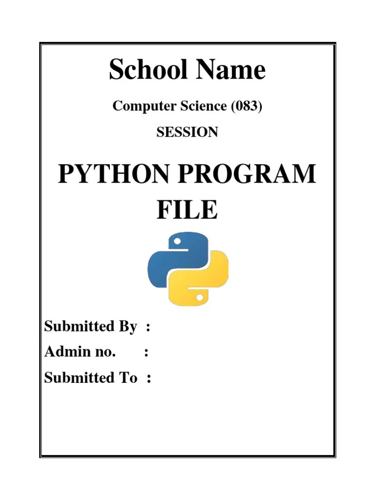 Class 12 Computer Science Practical File | PDF | Letter Case | Software ...