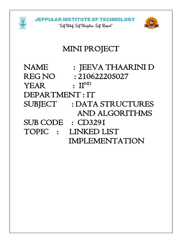 Dsa Mini Project 27 | PDF | Data | Information Retrieval