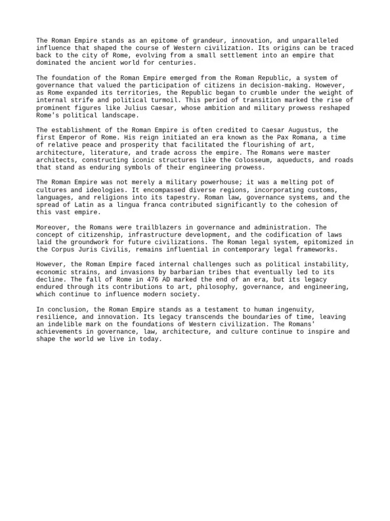 Theromanempire | PDF | Roman Empire | Ancient Rome