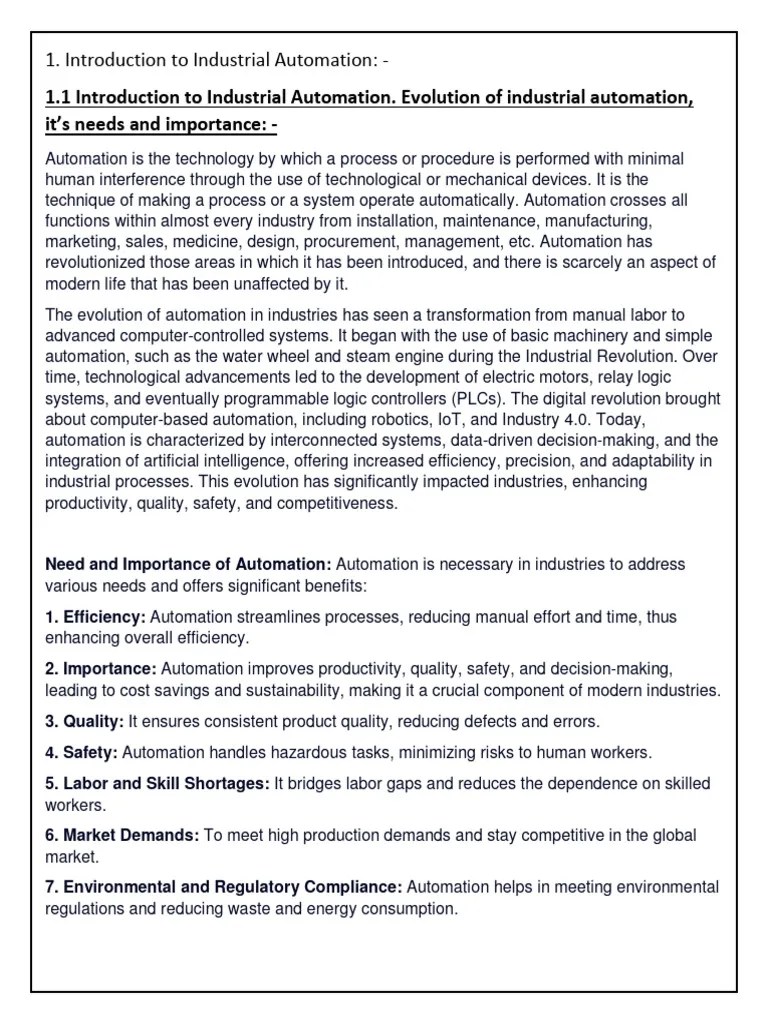 PLC Notes 1 | PDF | Programmable Logic Controller | Automation