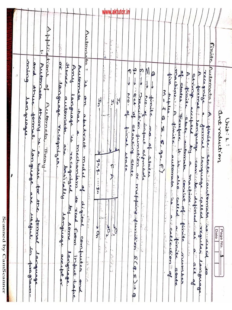 TAFL - Theory - Of - Automata - And - Formal - Languages - BT - Cs ...