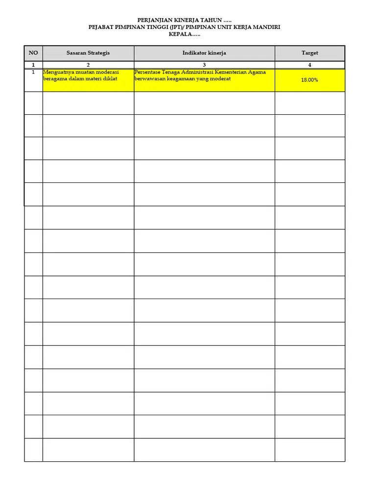 Form SKP JA JF Kuantitatif - Pegawai | PDF | Bisnis | Teknologi & Rekayasa