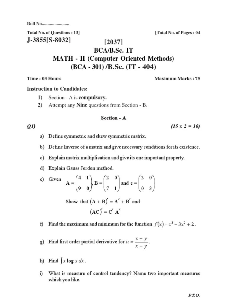 1st Sem Bca Internal 2021 Pdf Matrix Mathematics Mathematical - Incredible Nature Picture - Desktop