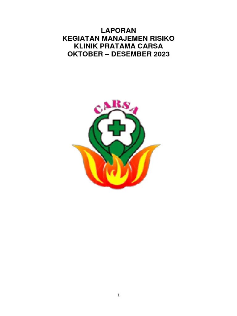 Standar 2.1 Ep 4 Rekapitulasi Laporan Resiko Klinik | PDF