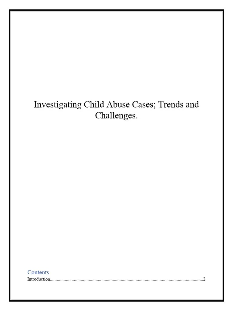 Child Abuse | PDF