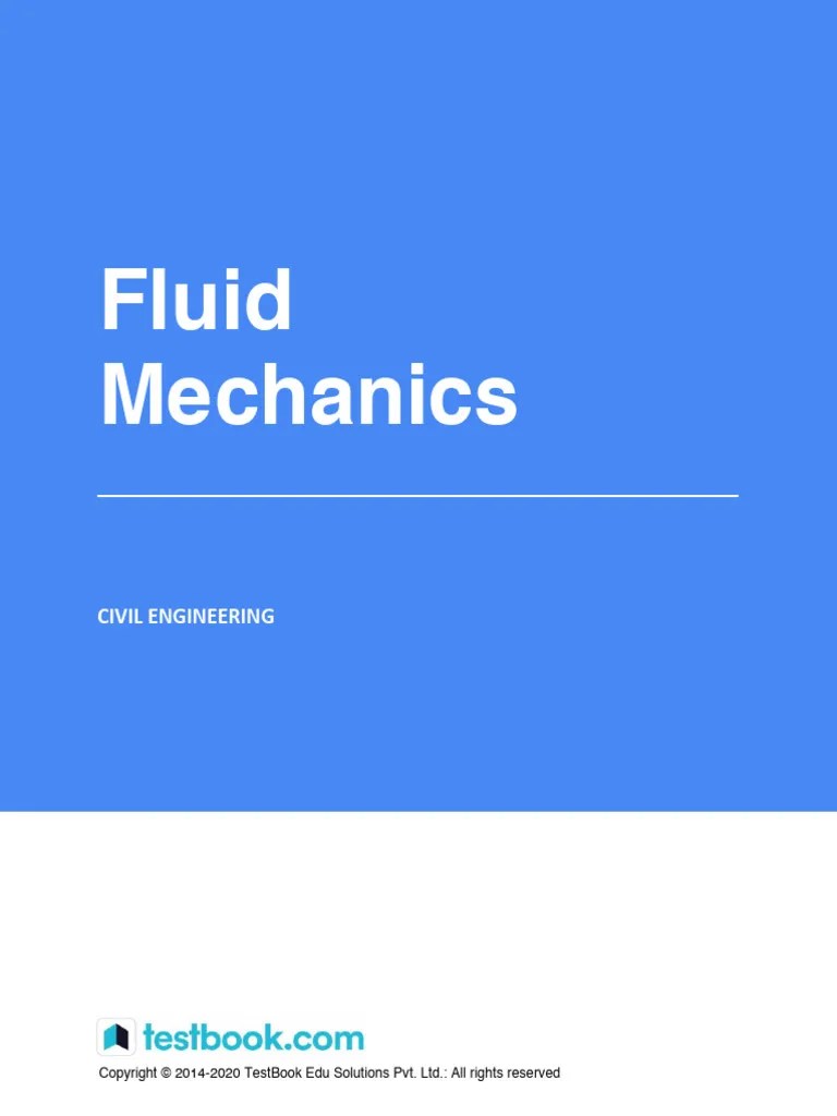 Fluid Mechanics - Study Notes | PDF | Fluid Dynamics | Fluid Mechanics