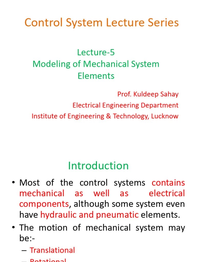 Lecture 5 Control System Final | PDF