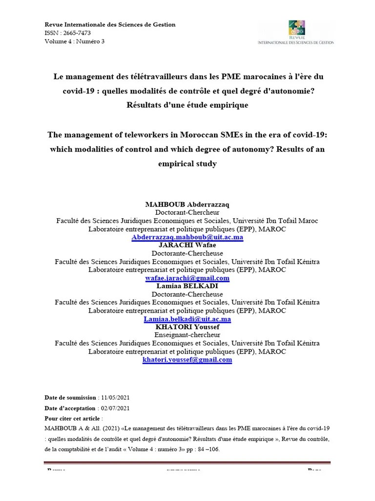 Télé Travail PME | PDF