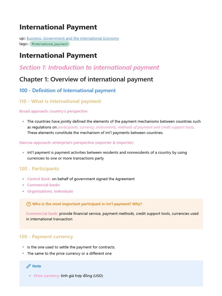 International Payment | PDF