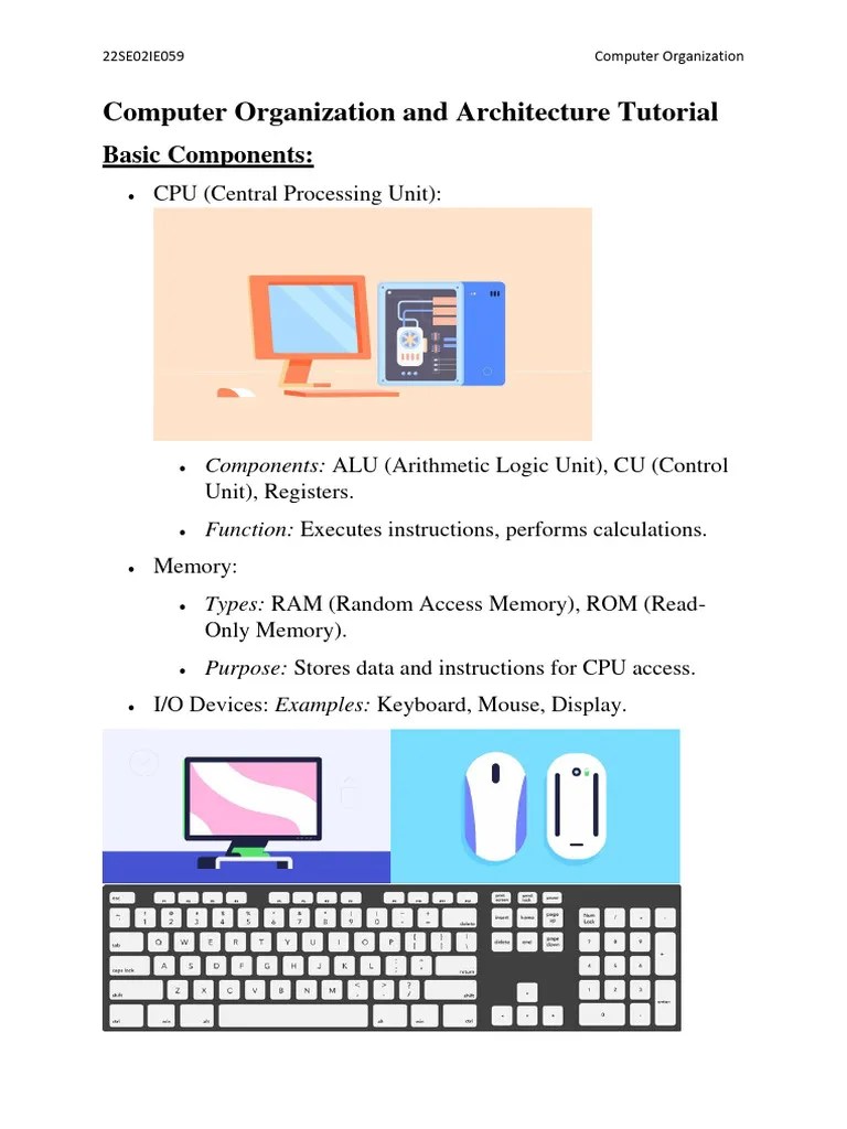 Computer Architecture Basics | PDF | Computer Data Storage | Central ...