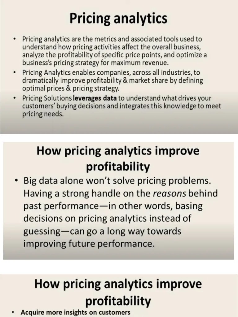 Demand Forecasting Price Analytics | PDF