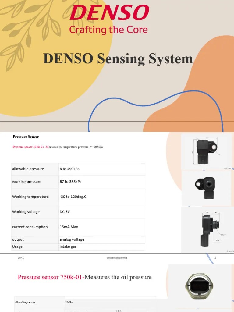 DENSO Sensing System | PDF | Electrical Resistance And Conductance | Sensor