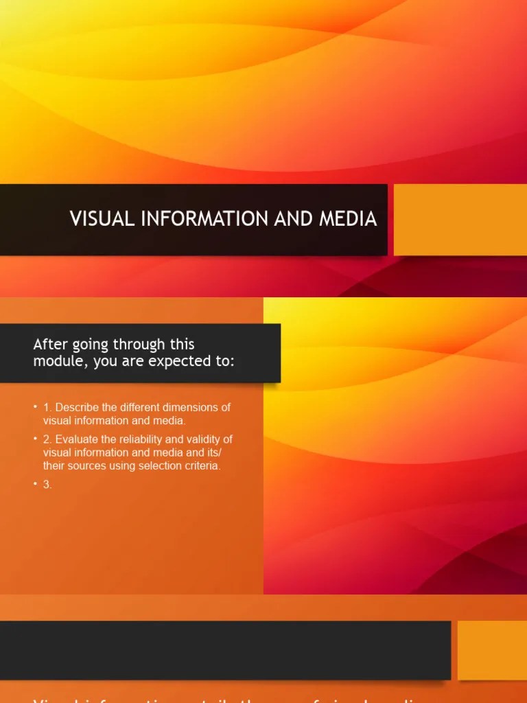 Visual Information And Media | PDF | Image Scanner | Color