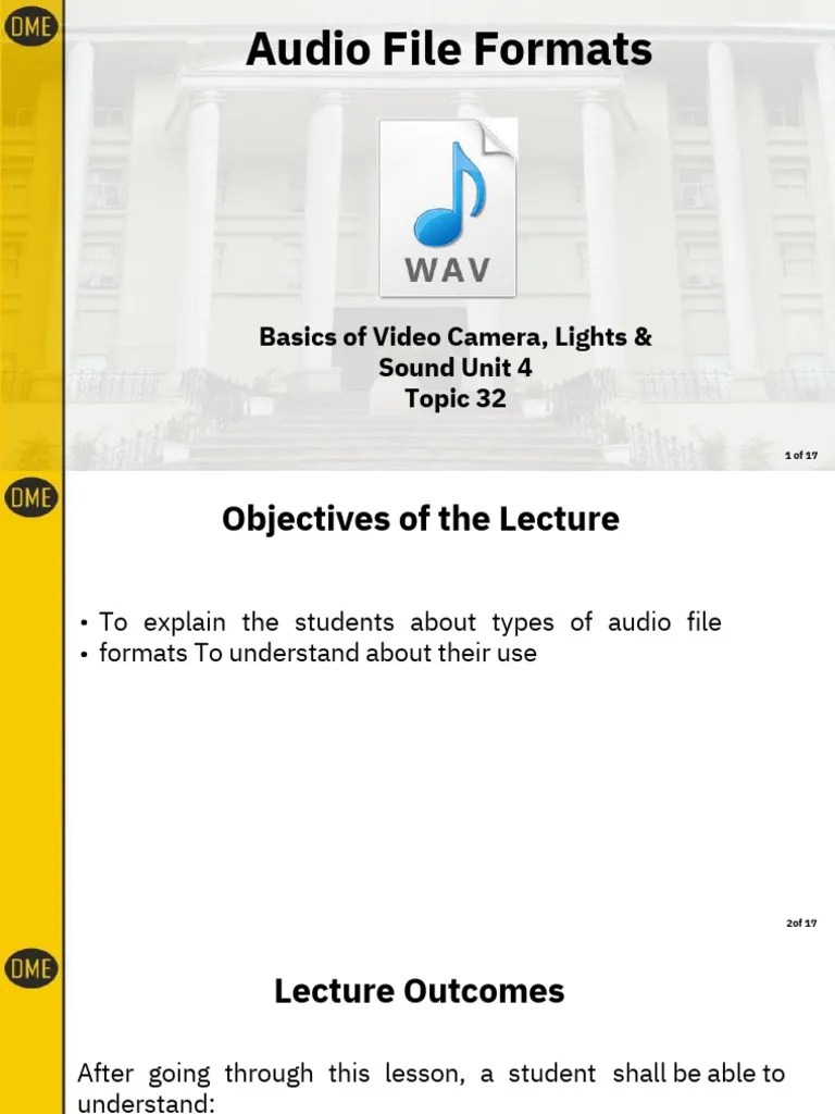 Audio File Formats | PDF