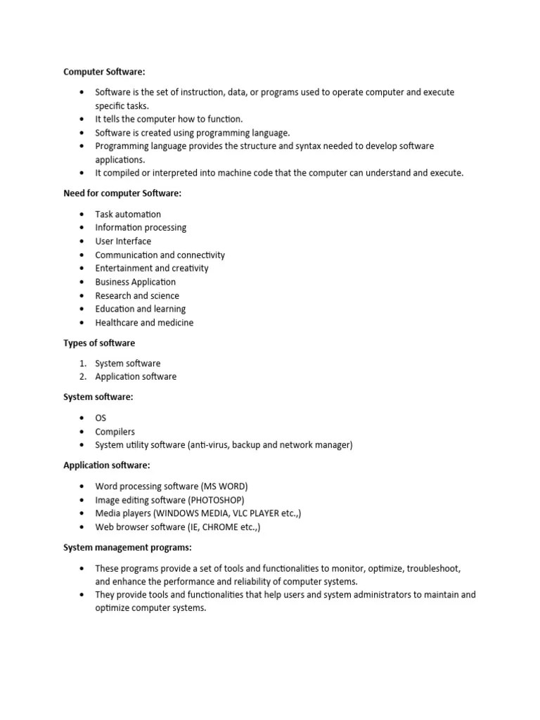 Computer Software | PDF