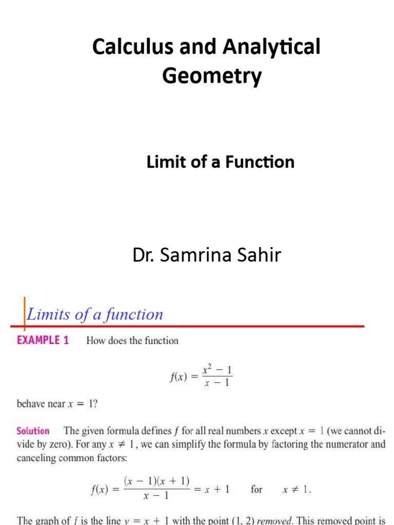 Calcululs & Analtyical Geometry-Limits | PDF | Asymptote | Function ...