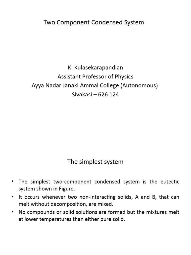 Two Component System | PDF