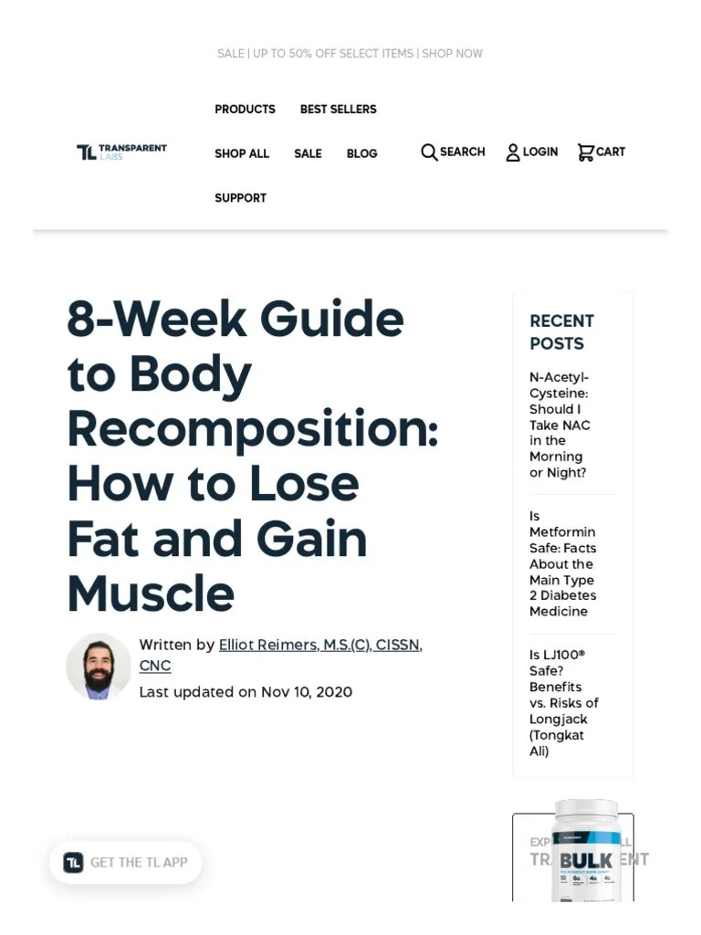 8-Week Guide To Body Recomposition - How To Lose Fat And Gain Muscle ...