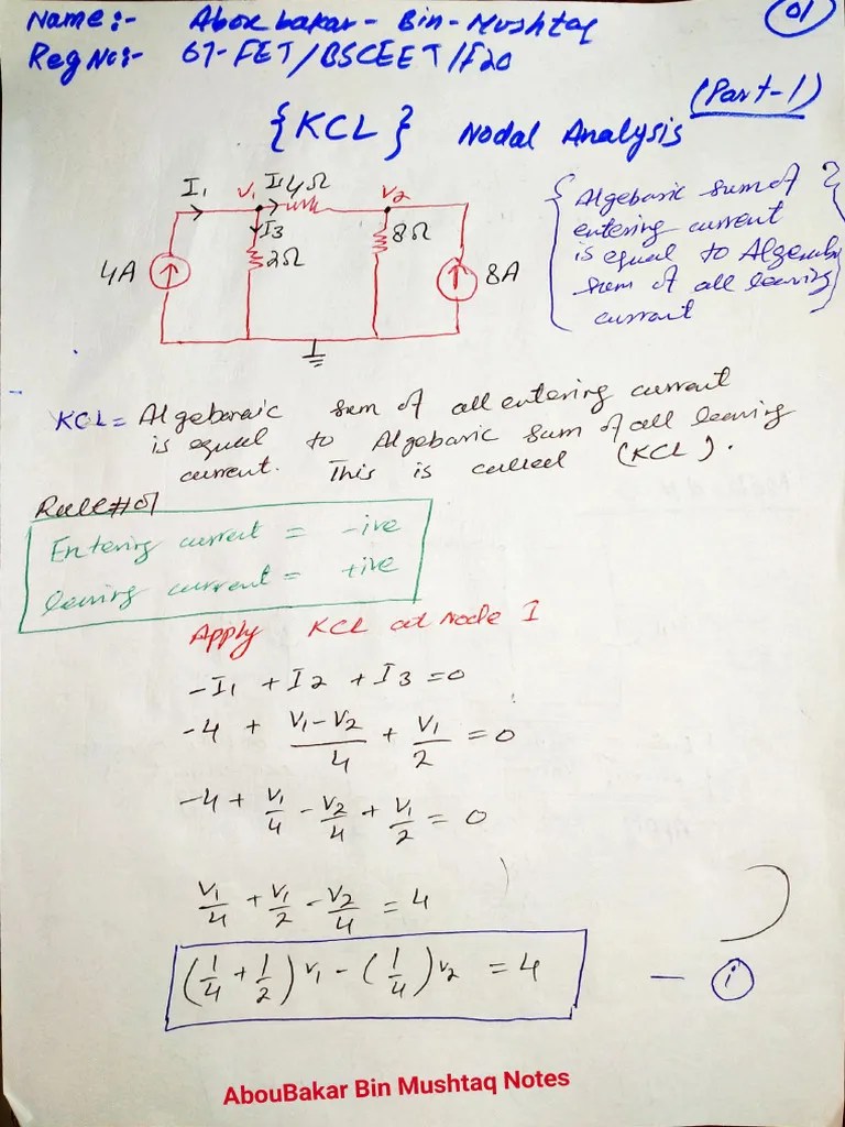 KCL Detailed Notes & Problem | PDF
