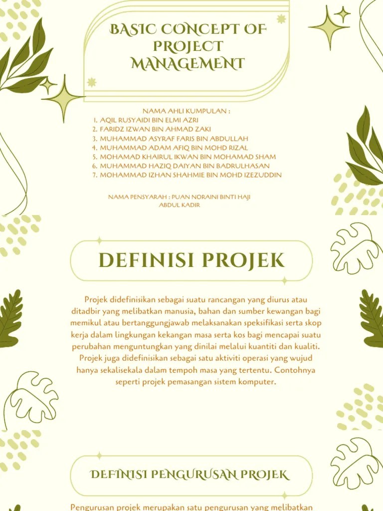 Basic Concept Of Project Management-1 | PDF