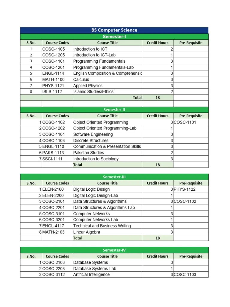 Bs Computer Science | PDF | Computer Science | Computer Programming