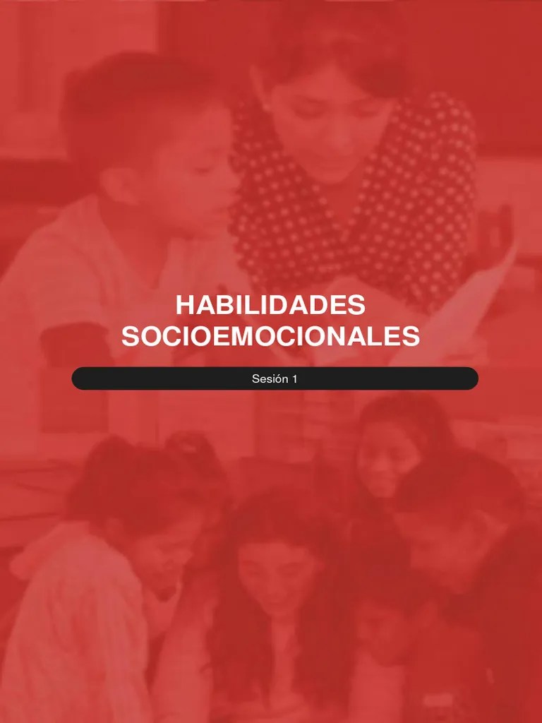 SESION 1 Información Clave - Habilidades Socioemocionales | PDF