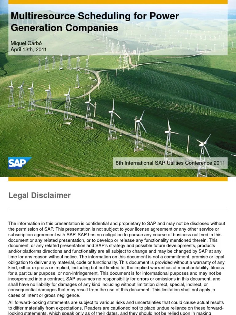 B05 MultiresourceScheduling For Power Generation Companies | PDF