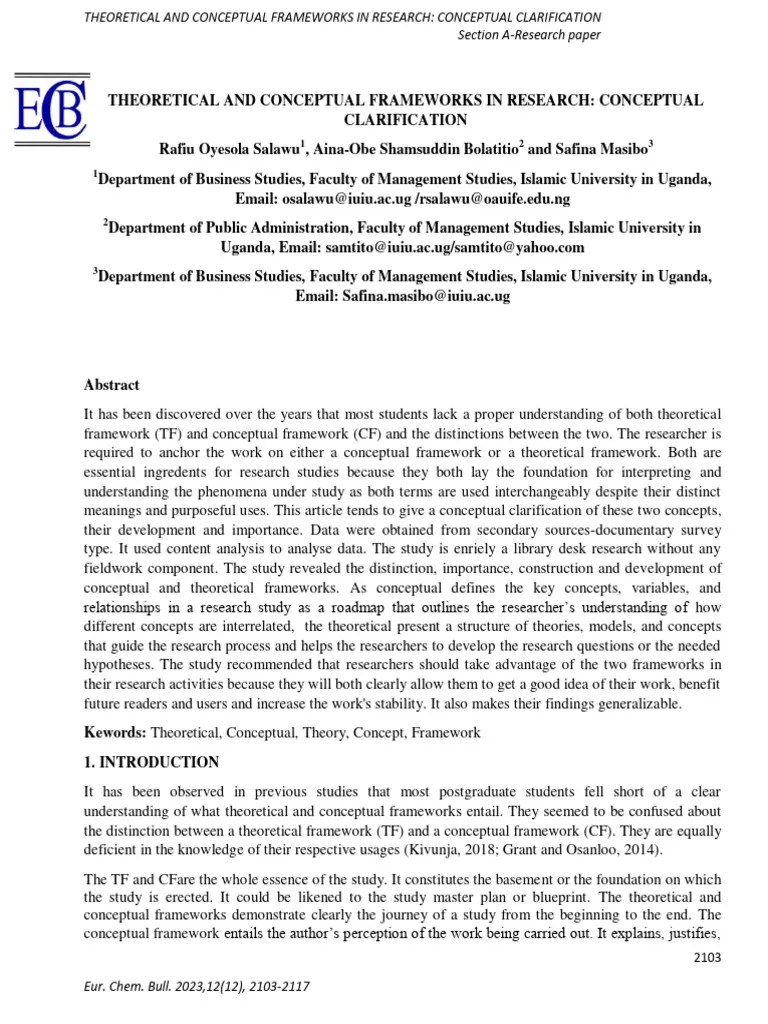 Conceptual Framework | PDF