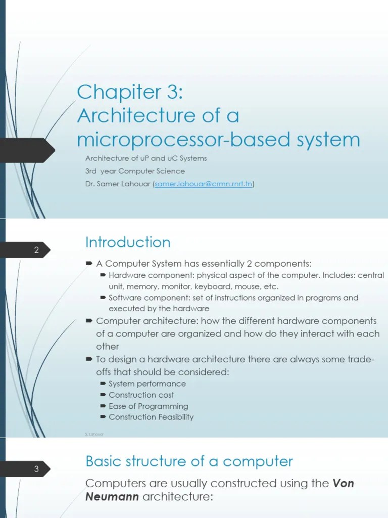 Chap3 ArchitectureMicroProc EN | PDF