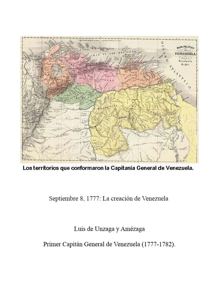 Fundacion De La Capitania General De Venezuela | PDF