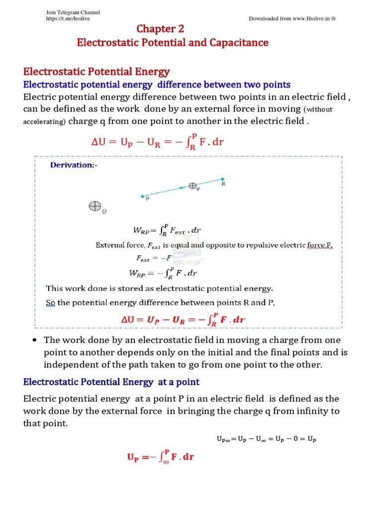 Hsslive-physics-Plus Two Chapter 2 | PDF