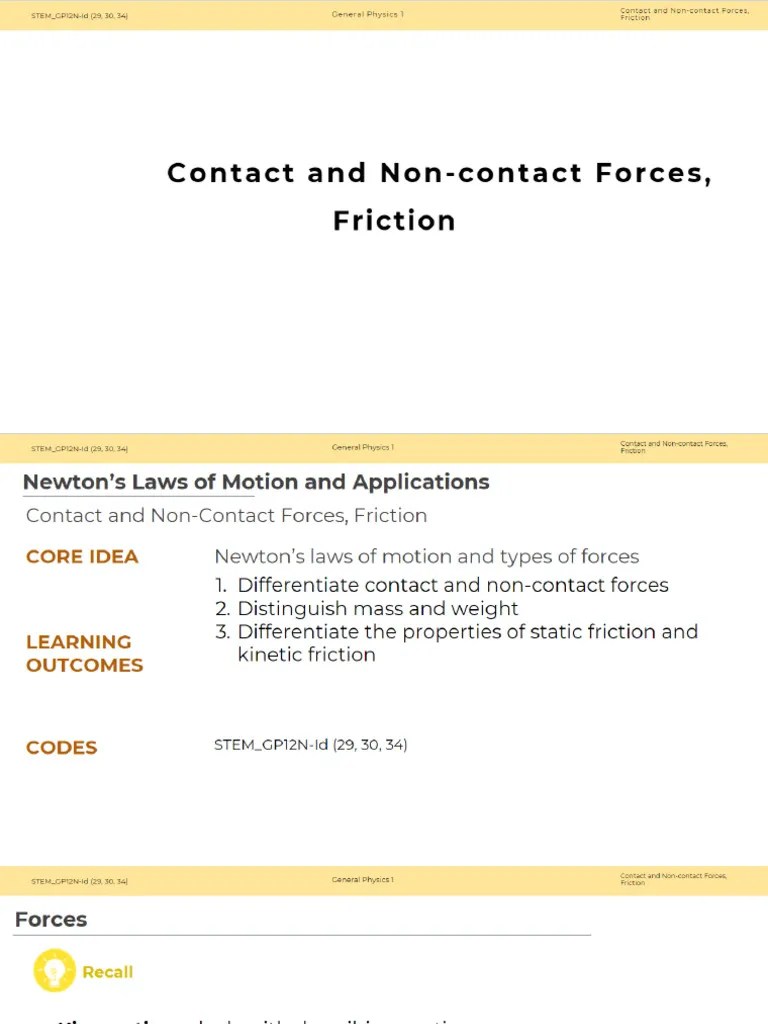 Q2 - Gen Physics - Types Of Forces | PDF