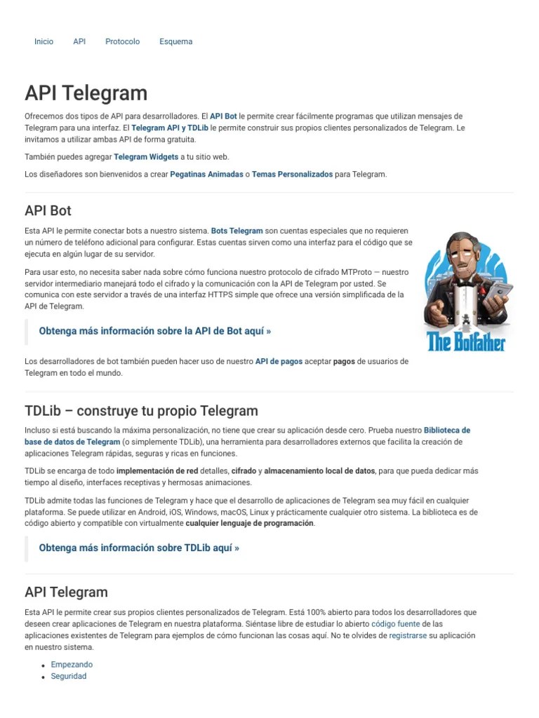 Telegram APIs | PDF