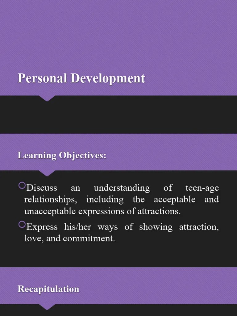 Personal Development Quarter 2 Week 1 Pdf