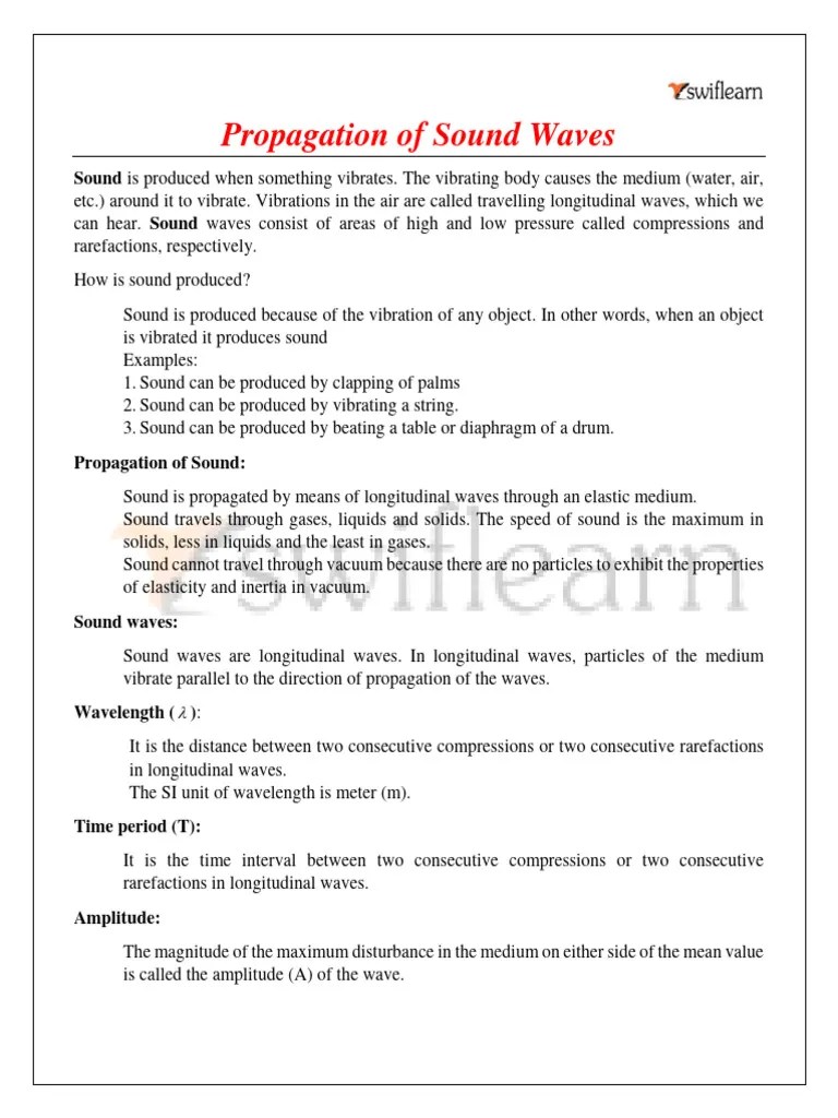 Propagation-of-Sound-Waves 2 | PDF | Sound | Waves