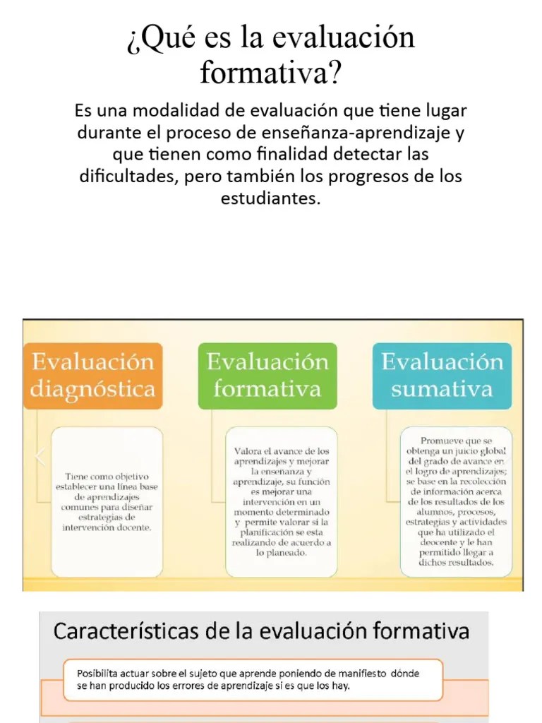 Qué Es La Evaluación Formativa | PDF