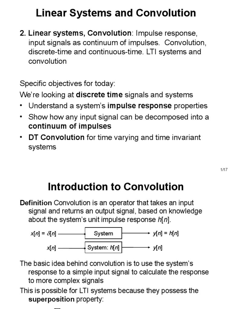 Signals And Systems 2 | PDF | Convolution | Electrical Engineering