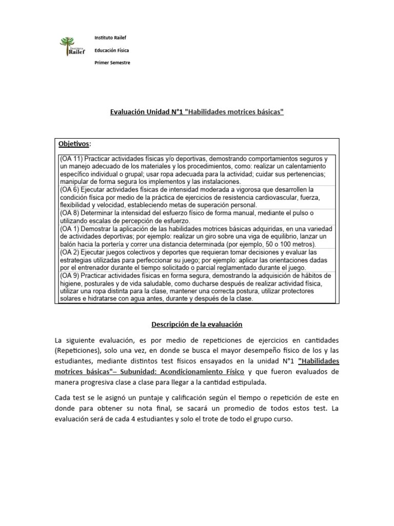 Evaluación Unidad 1 - 4° Básico | PDF