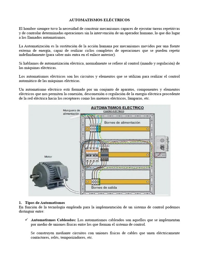 Automatismos Eléctricos | PDF