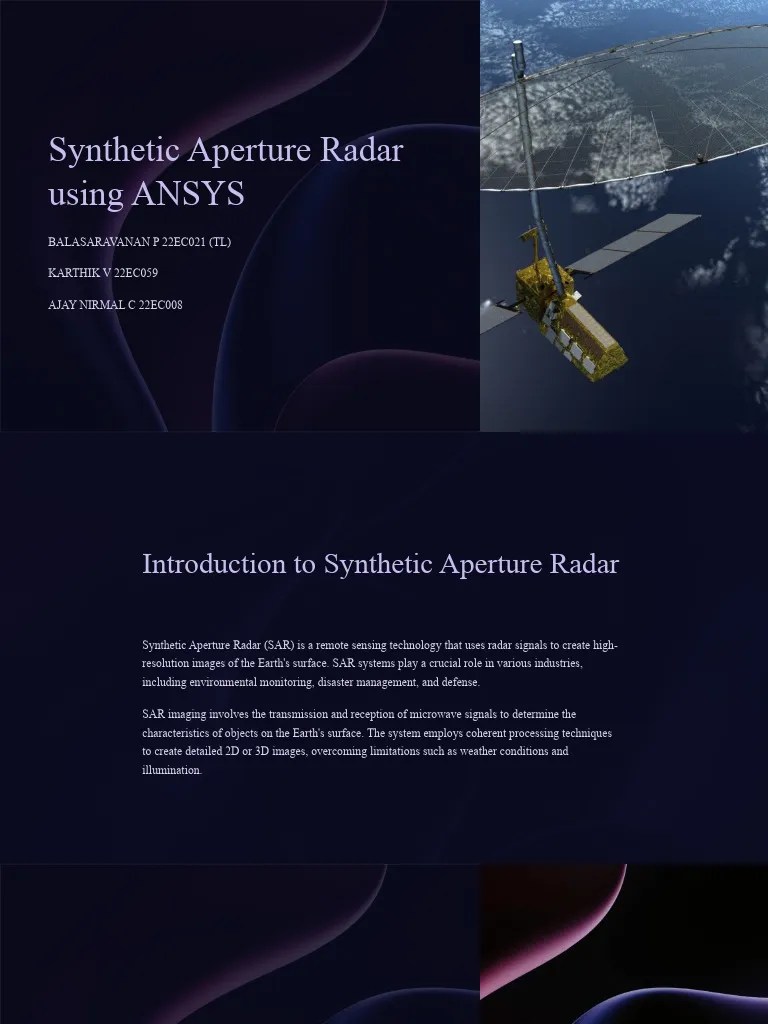 Synthetic Aperture Radar Using ANSYS | PDF | Radar | Simulation