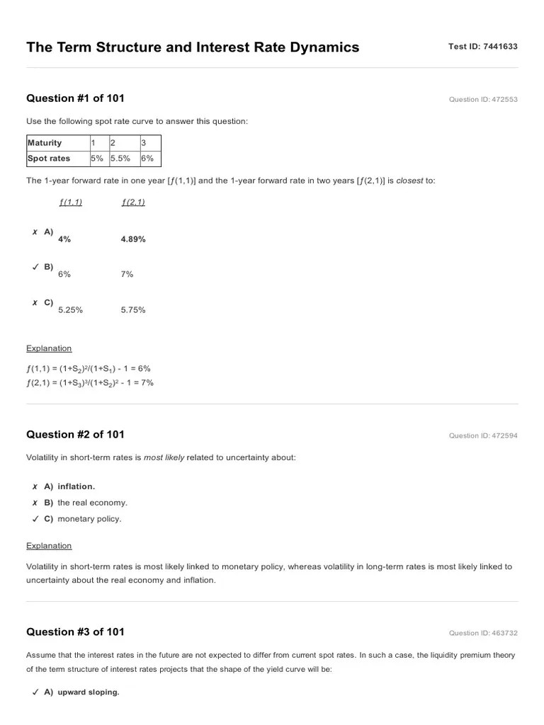 01 The Term Structure And Interest Rate Dynamics | PDF | Yield Curve ...