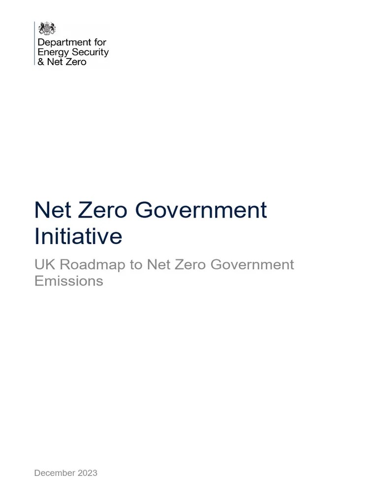 Net Zero Government Emissions Roadmap | PDF