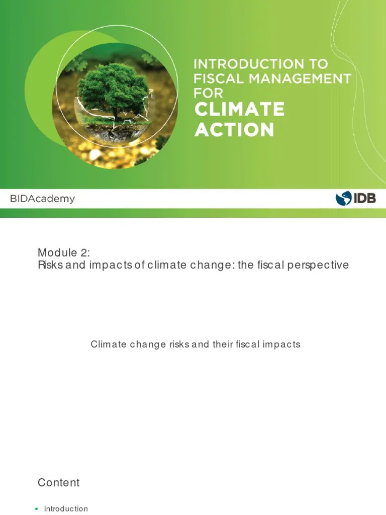 Risk And Impacts Of Climate Change | PDF | Low Carbon Economy | Fiscal Policy