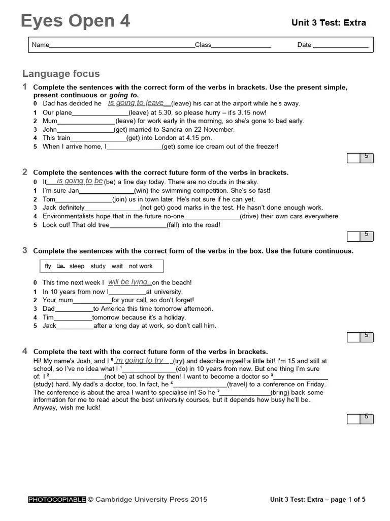 Unit 3 - Extra Test | PDF