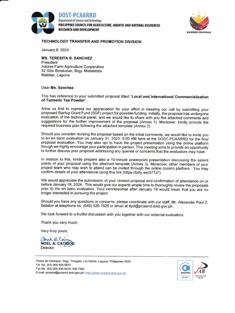 Letter To Ms. Sanchez Re En Banc Evaluation | PDF