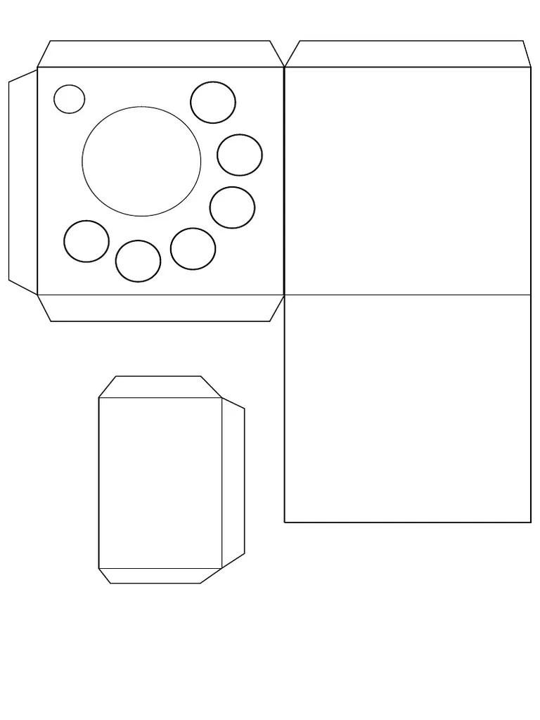 Molde Caja Porta Crayolas | PDF
