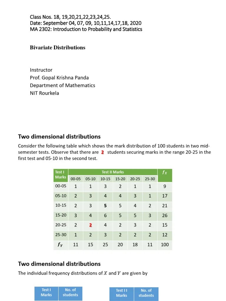 Bivariate Distributions | PDF | Probability Distribution | Probability ...