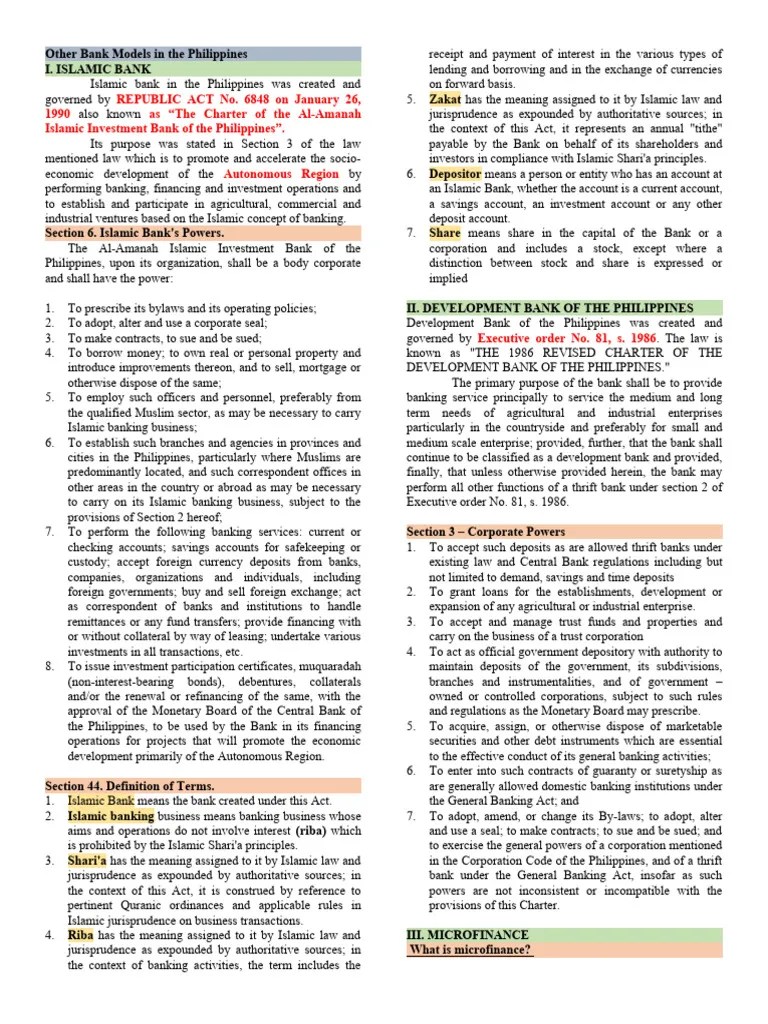 BANKING-Lesson-6 | PDF | Banks | Microfinance