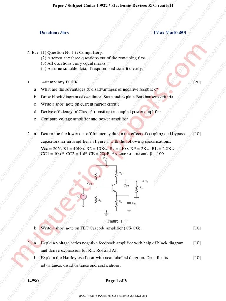 Be - Electronics Engineering - Semester 4 - 2022 - December ...