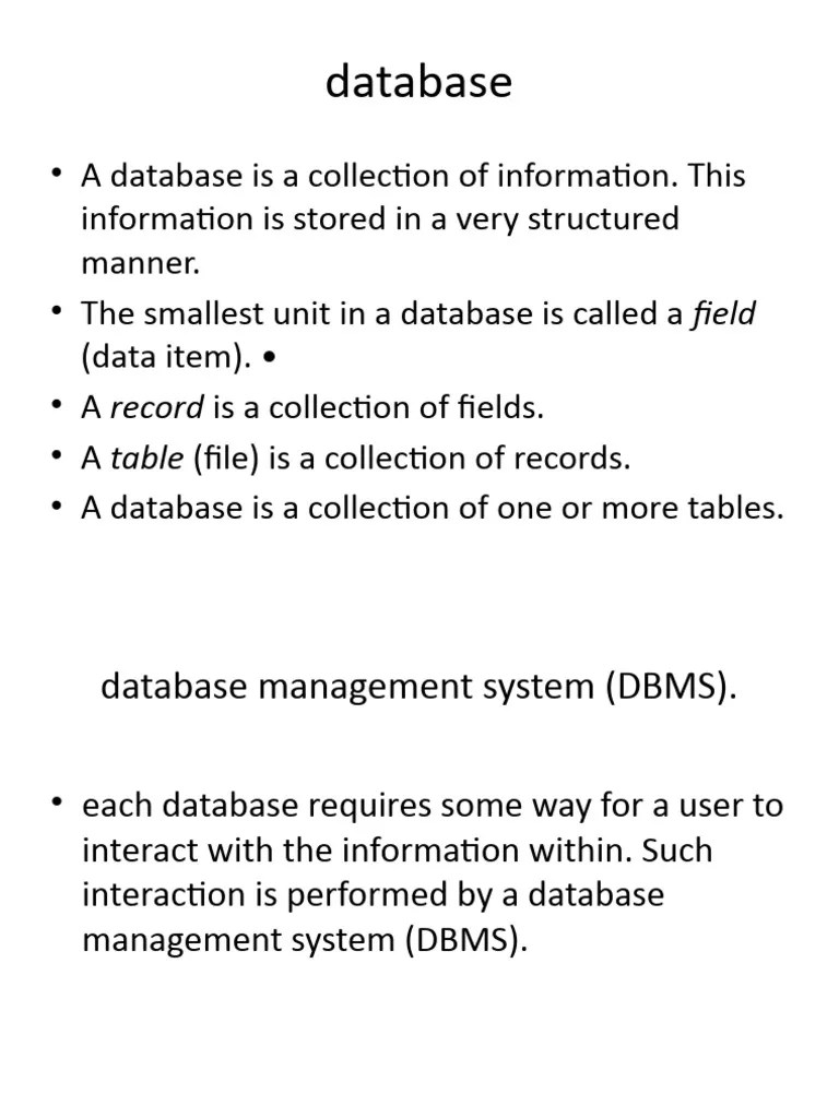 Database | Download Free PDF | Databases | Microsoft Access